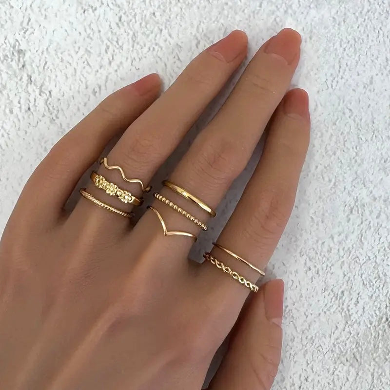 Bague ¨Vague" ajustable