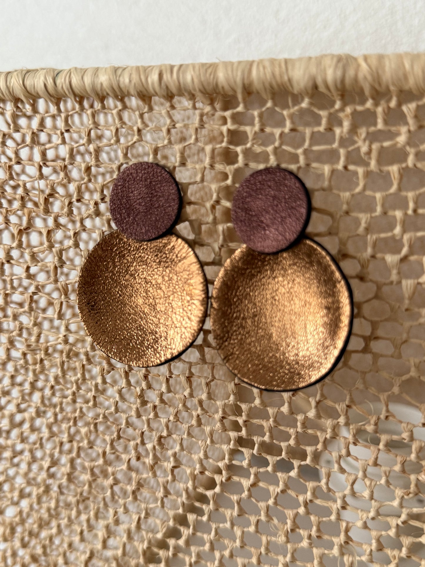 Boucles d'oreilles en cuir