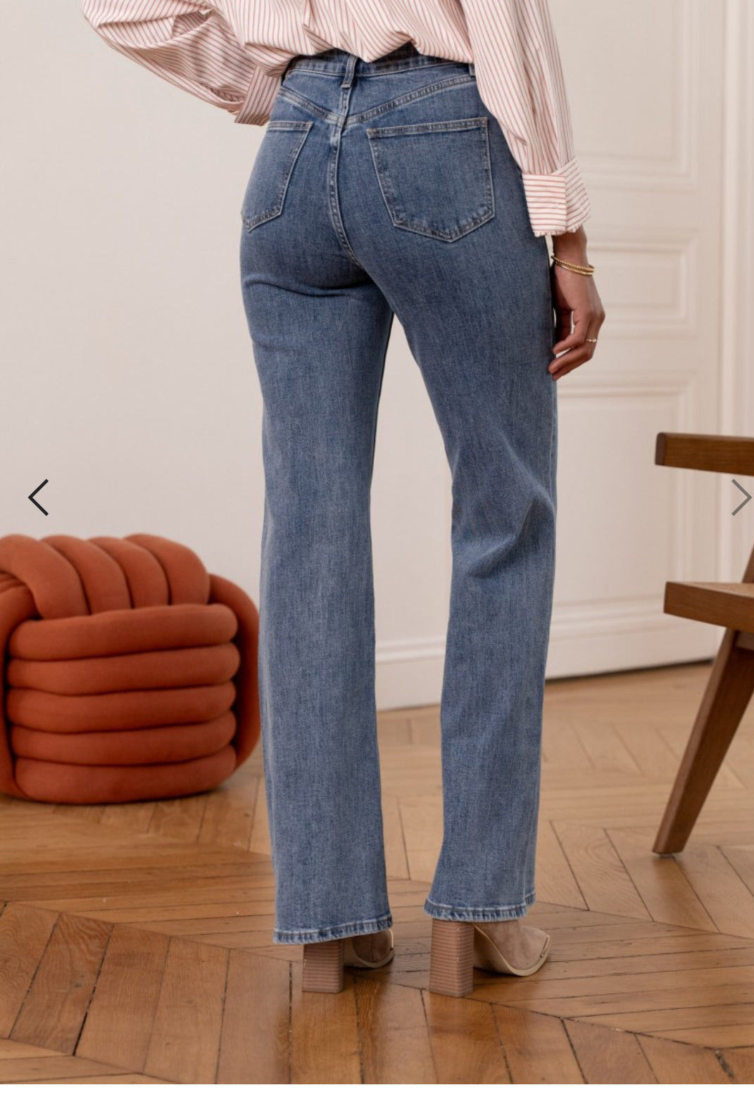 Jeans flaire Emily - bleu