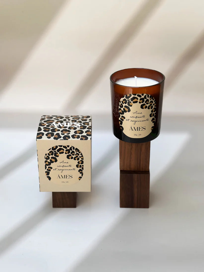 Bougies " Âmes " - Collection léopard