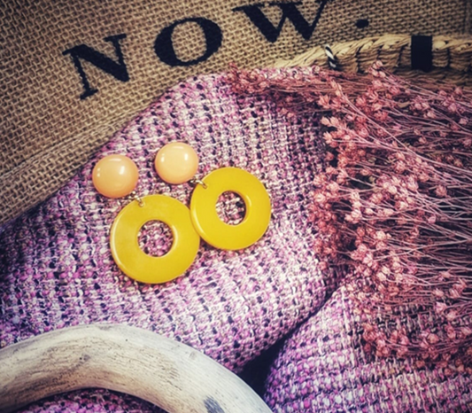 Boucles orange - Francine BRAMLI Paris
