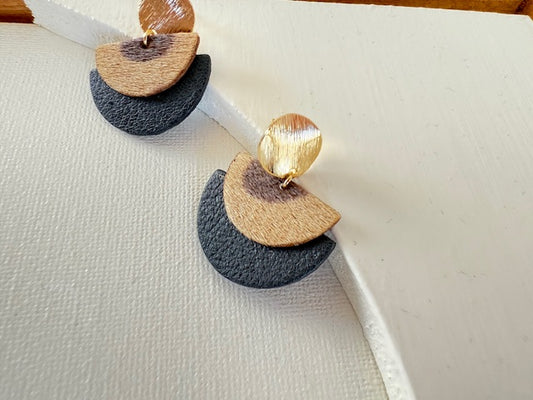 Boucles d'oreilles - animal/noir
