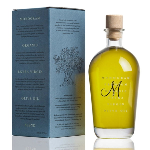 Huile d'olive extra vierge grecque premium biologique 500 ml