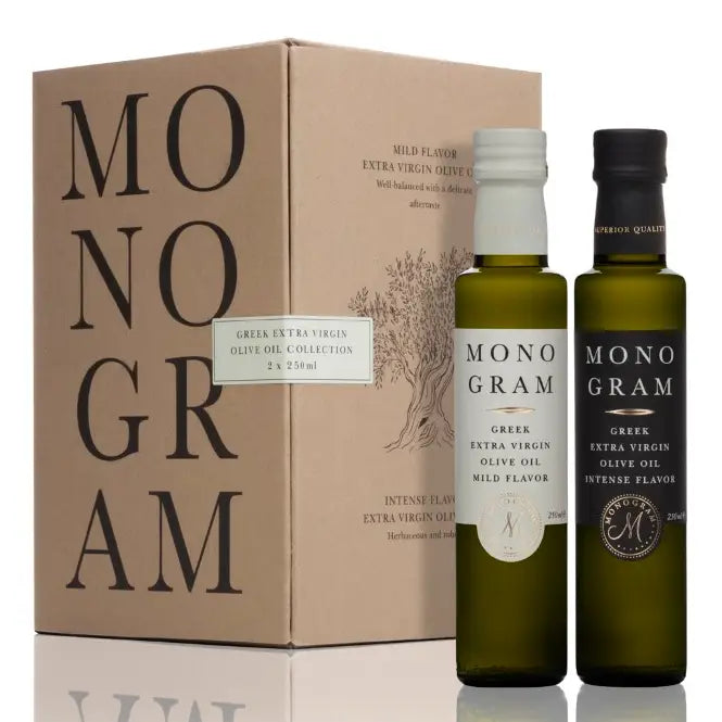 Coffret cadeau 2 bouteilles d’huile d’olive 2 x 250 ml