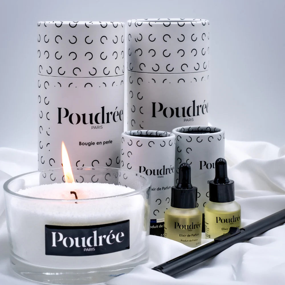 Bougie "Poudrée Paris" - Coffret sensation