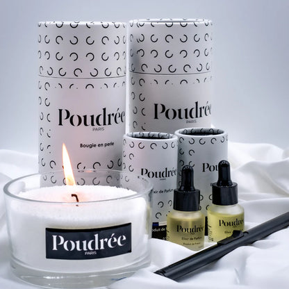 Bougie "Poudrée Paris" - Coffret sensation