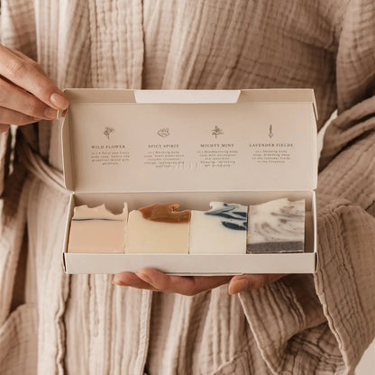Coffret de 4 savons solide - Azur