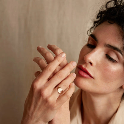Bague Ginkgo ajustable