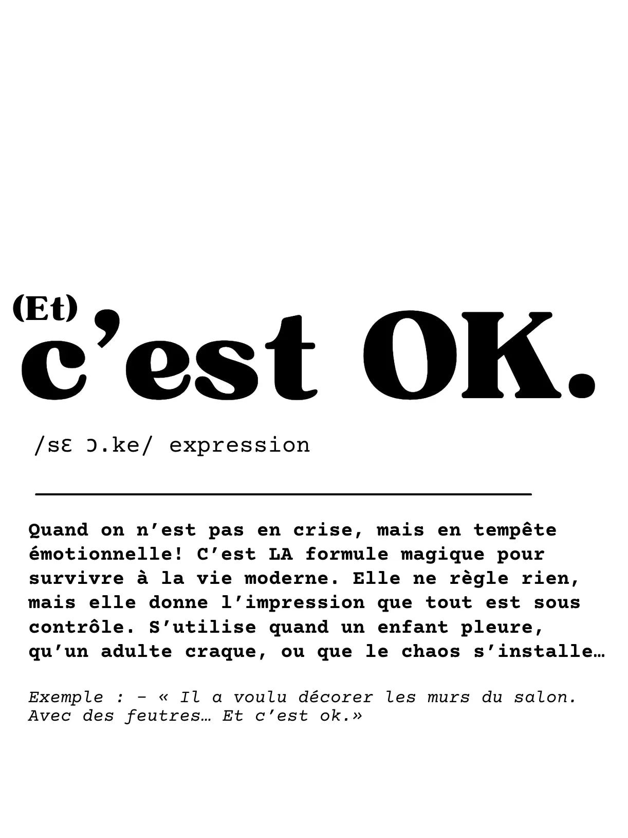 Chaussettes "C'est OK"
