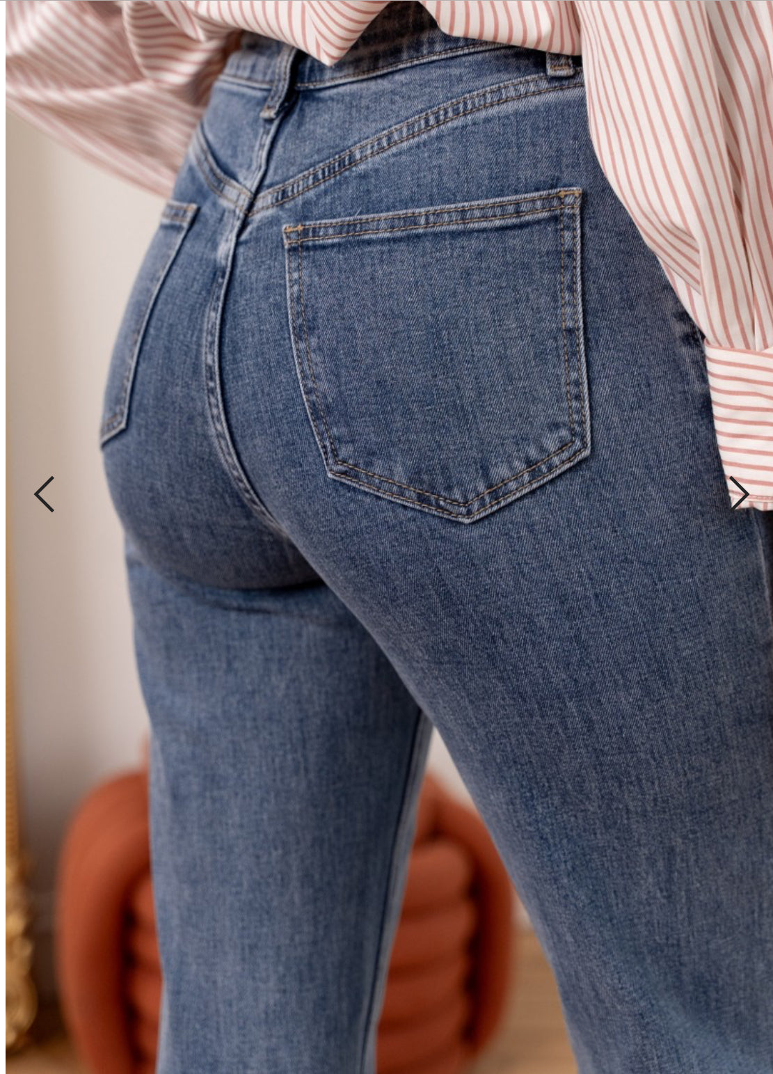 Jeans flaire Emily - bleu