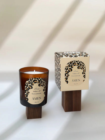 Bougies " Âmes " - Collection léopard