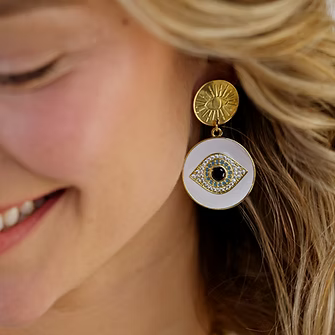 Boucles Tropical blaches