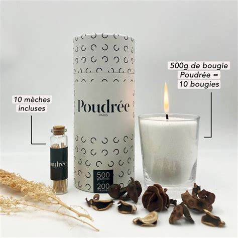 Bougie "Poudrée Paris" - Coffret sensation