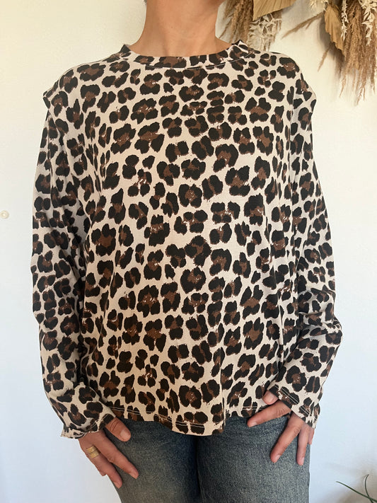 Pulls 100% coton Léopard